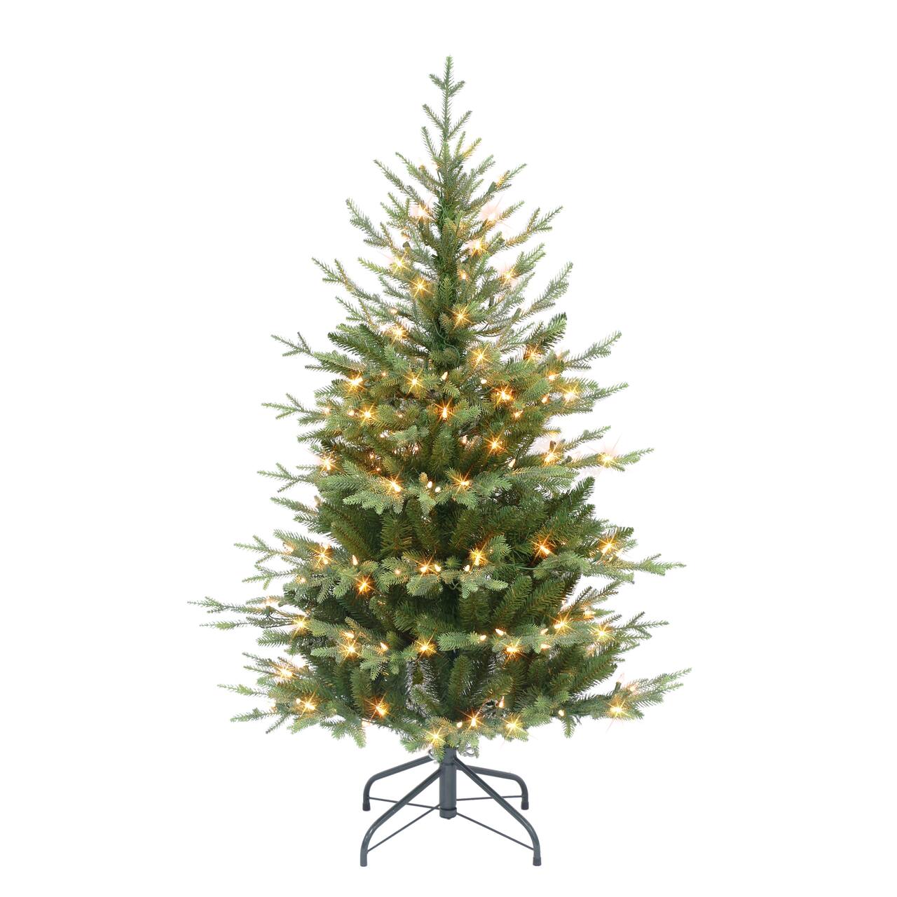 4.5ft. Pre-Lit Balsam Fir Artificial Christmas Tree, Clear Incandescent Lights